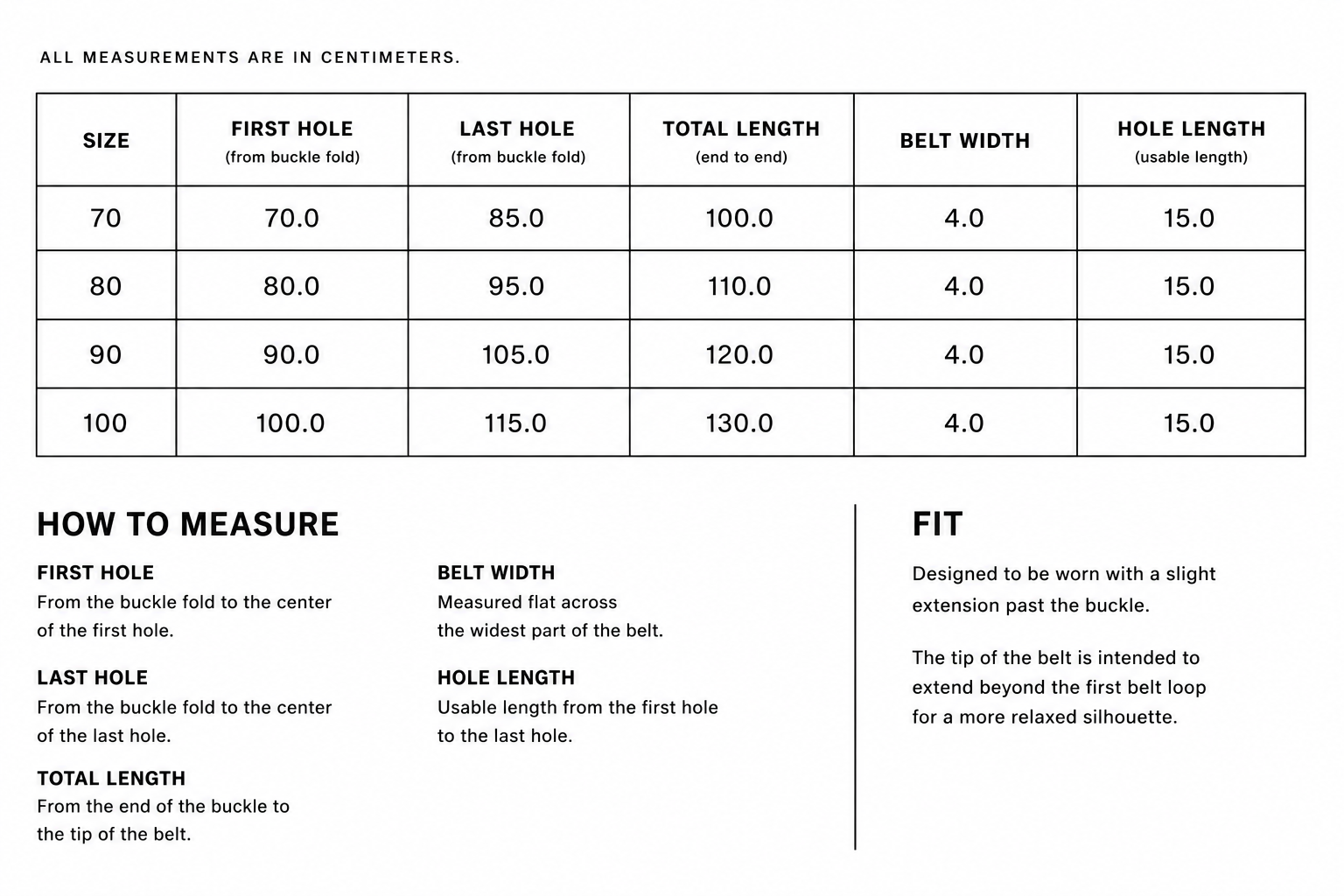 Size guide