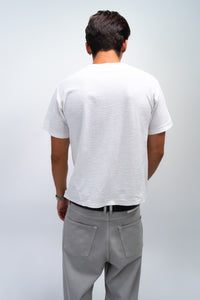 GIOVANI TWISTED SHEER BIANCO T-SHIRT