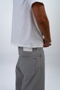 GIOVANI TWISTED SHEER BIANCO T-SHIRT
