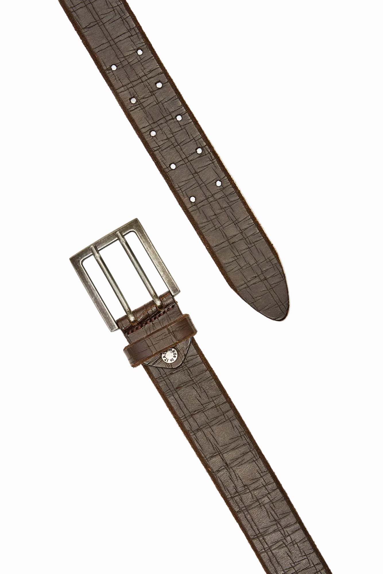 CRACKED LEATHER BELT