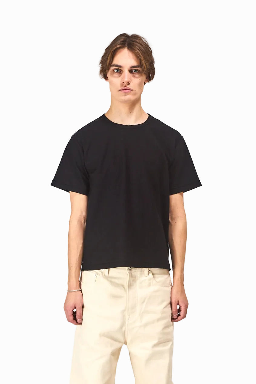 TWISTED SHEER BLACK TEE