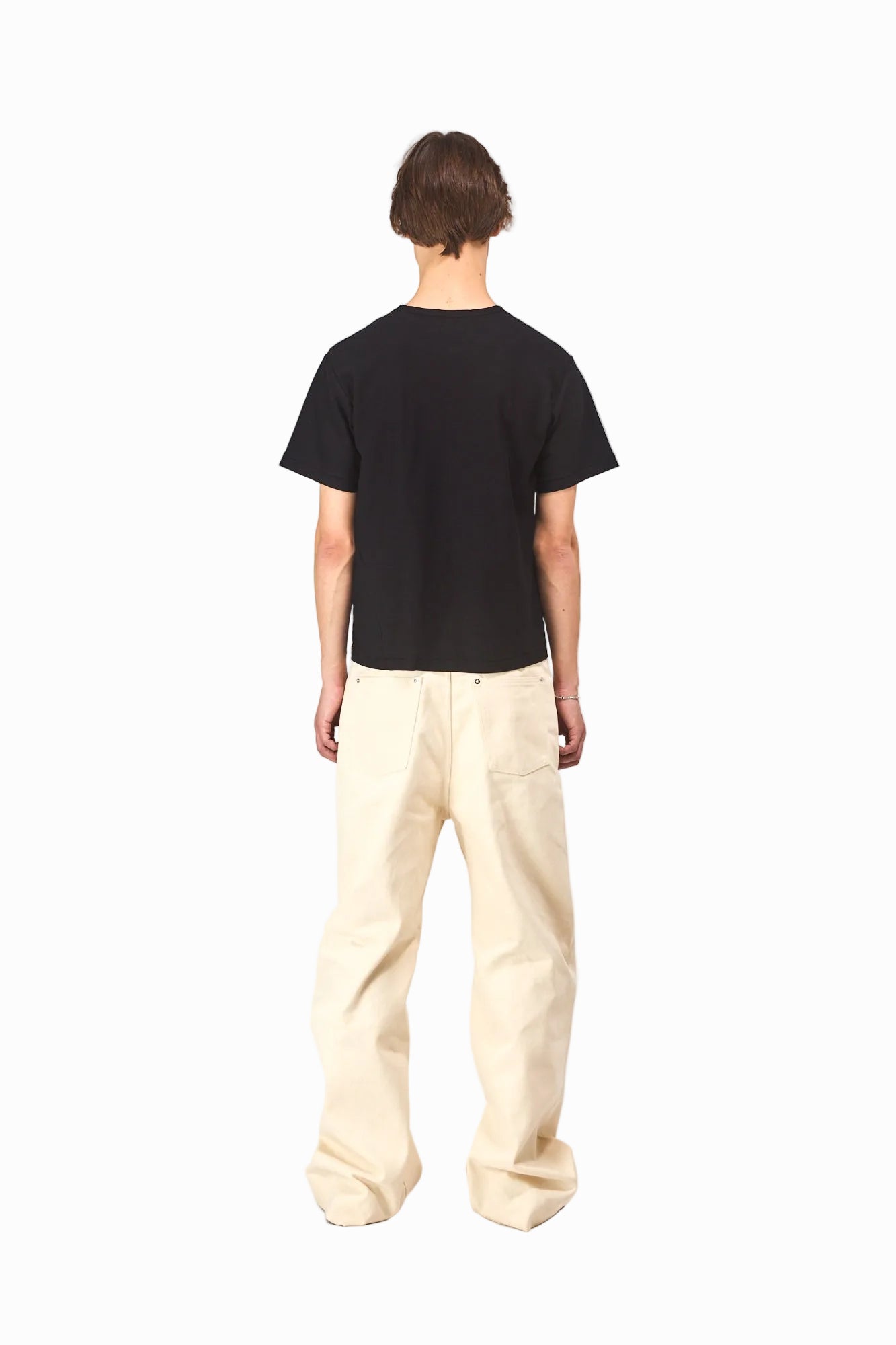 TWISTED SHEER BLACK TEE