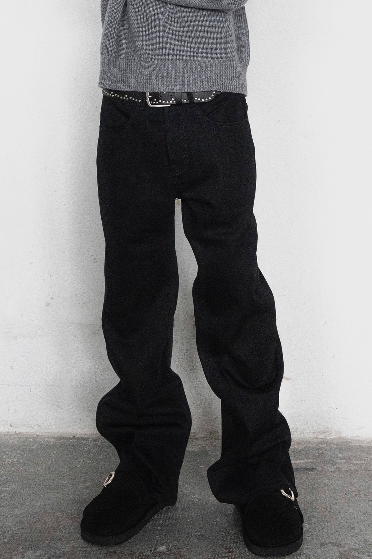 BLACK RAW HEAVY DENIM - BOOTCUT