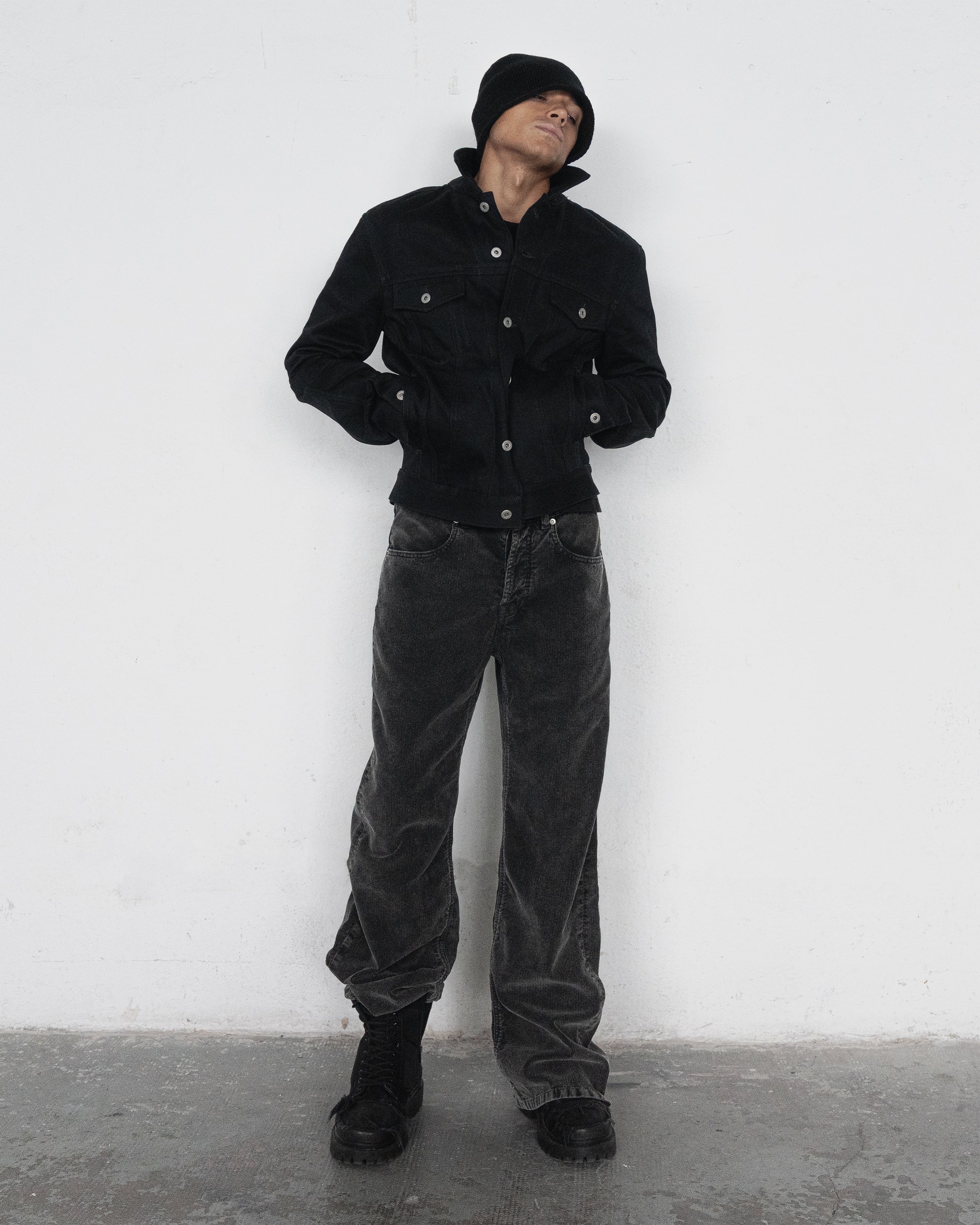 FRENCH FINEWALE STONEWASHED CORDUROY PANTS - BOOTCUT