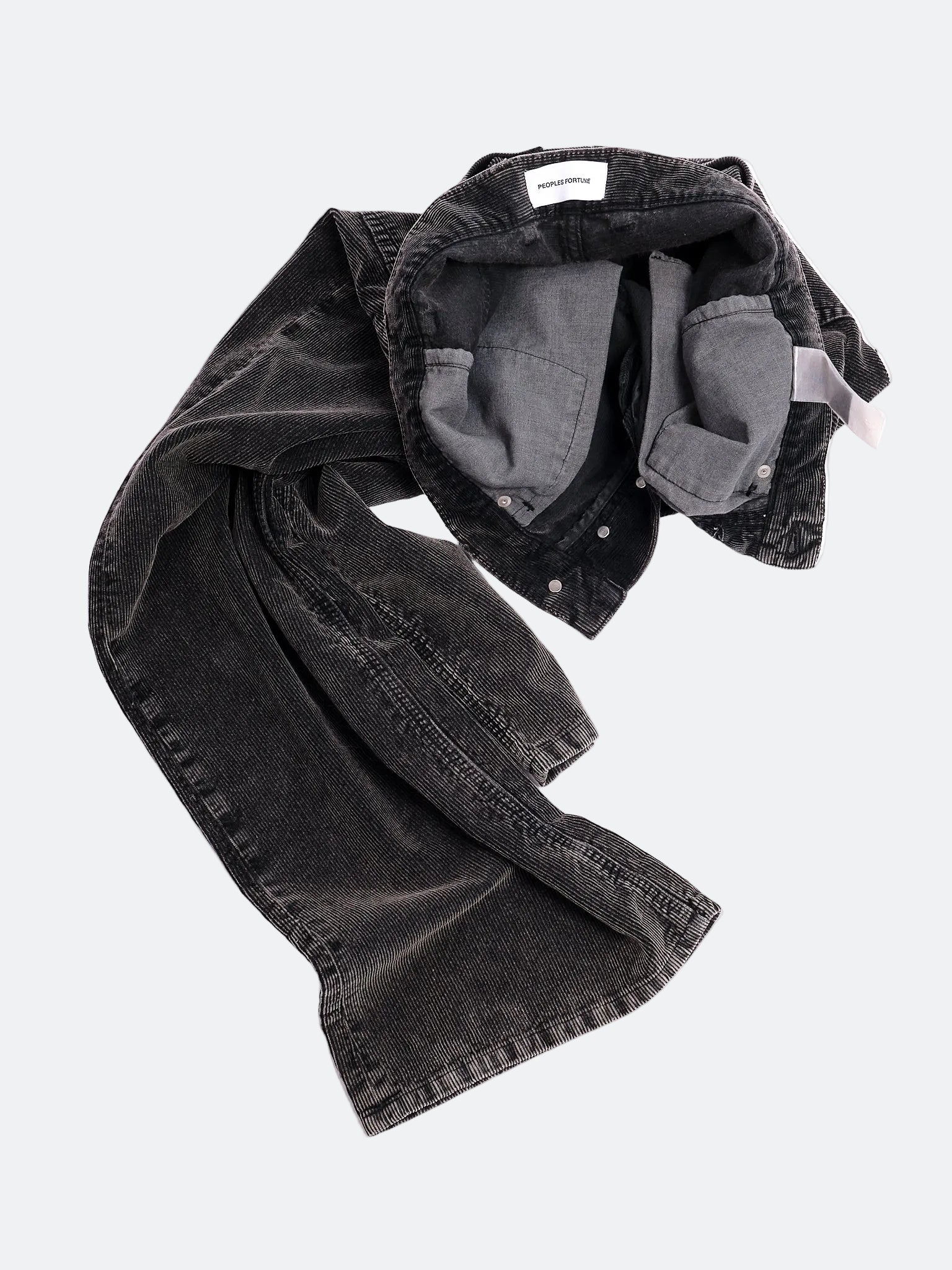FRENCH FINEWALE STONEWASHED CORDUROY PANTS - BOOTCUT
