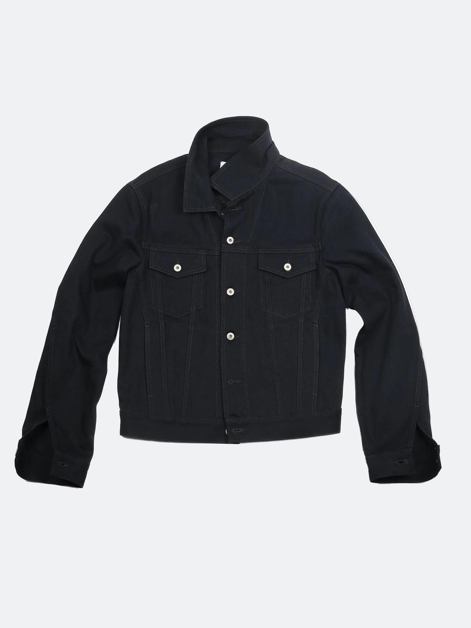BLACK RAW TWISTED HEAVY DENIM - JACKET