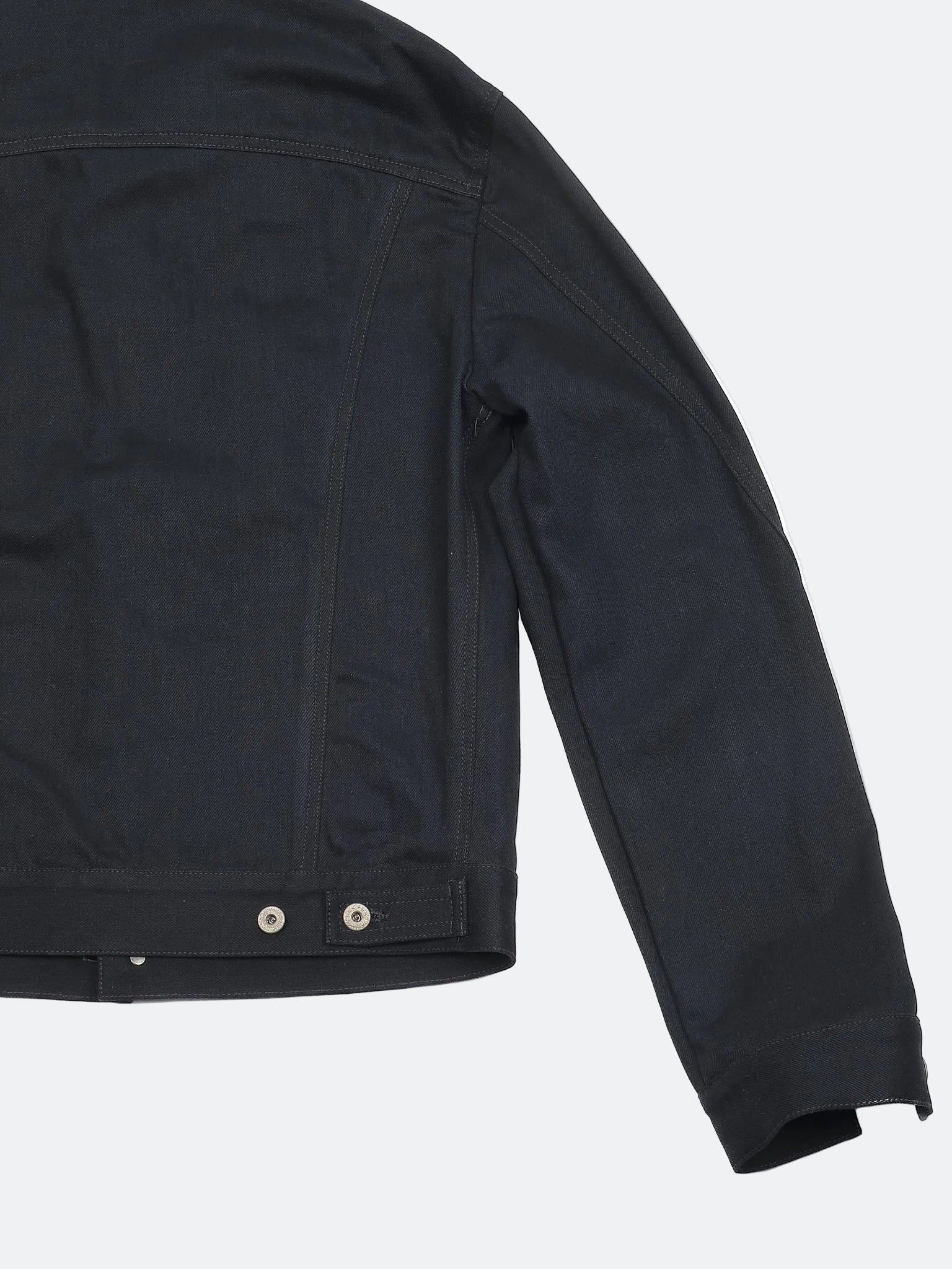 BLACK RAW TWISTED HEAVY DENIM - JACKET