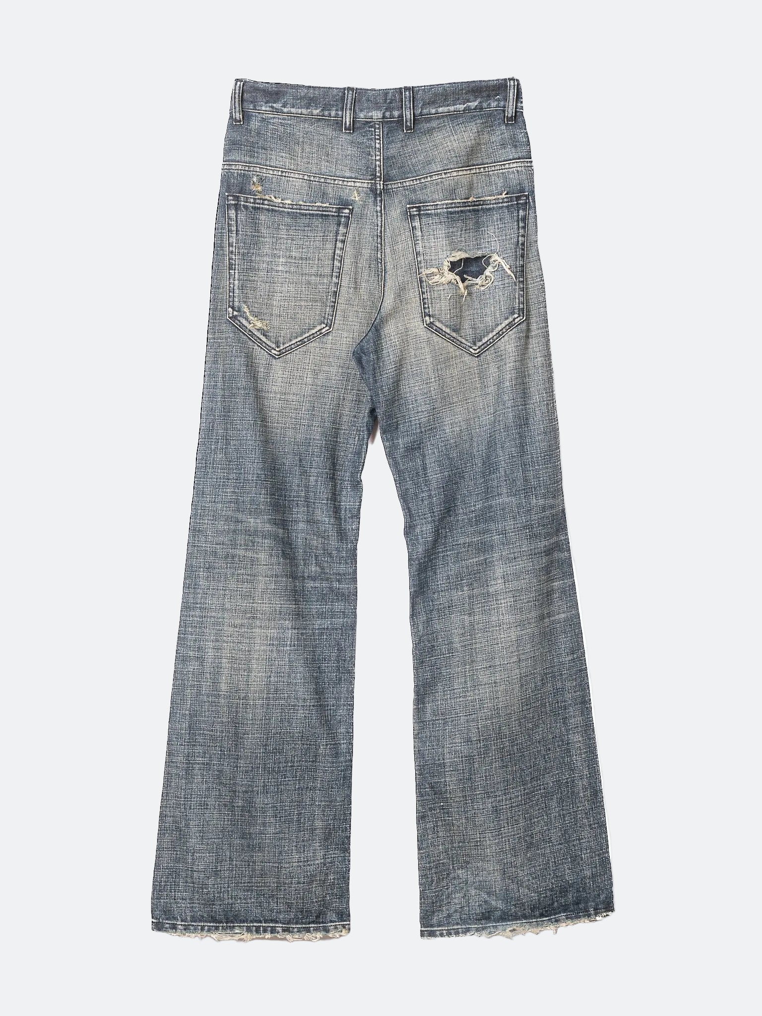 JAPANESE WORN OUT HEAVY INDIGO DENIM - BOOTCUT