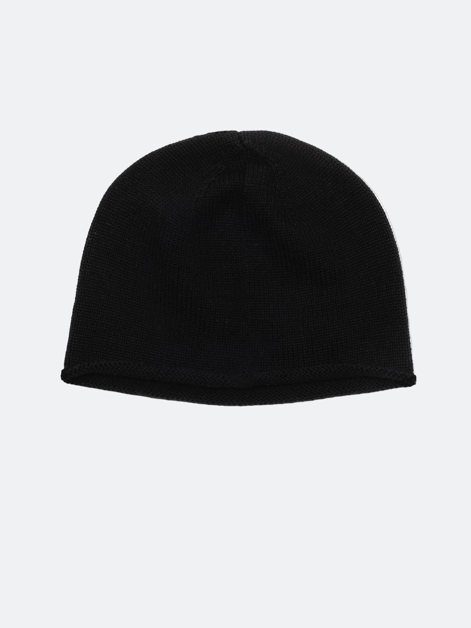 WOOL FATIGUE BEANIE - BLACK