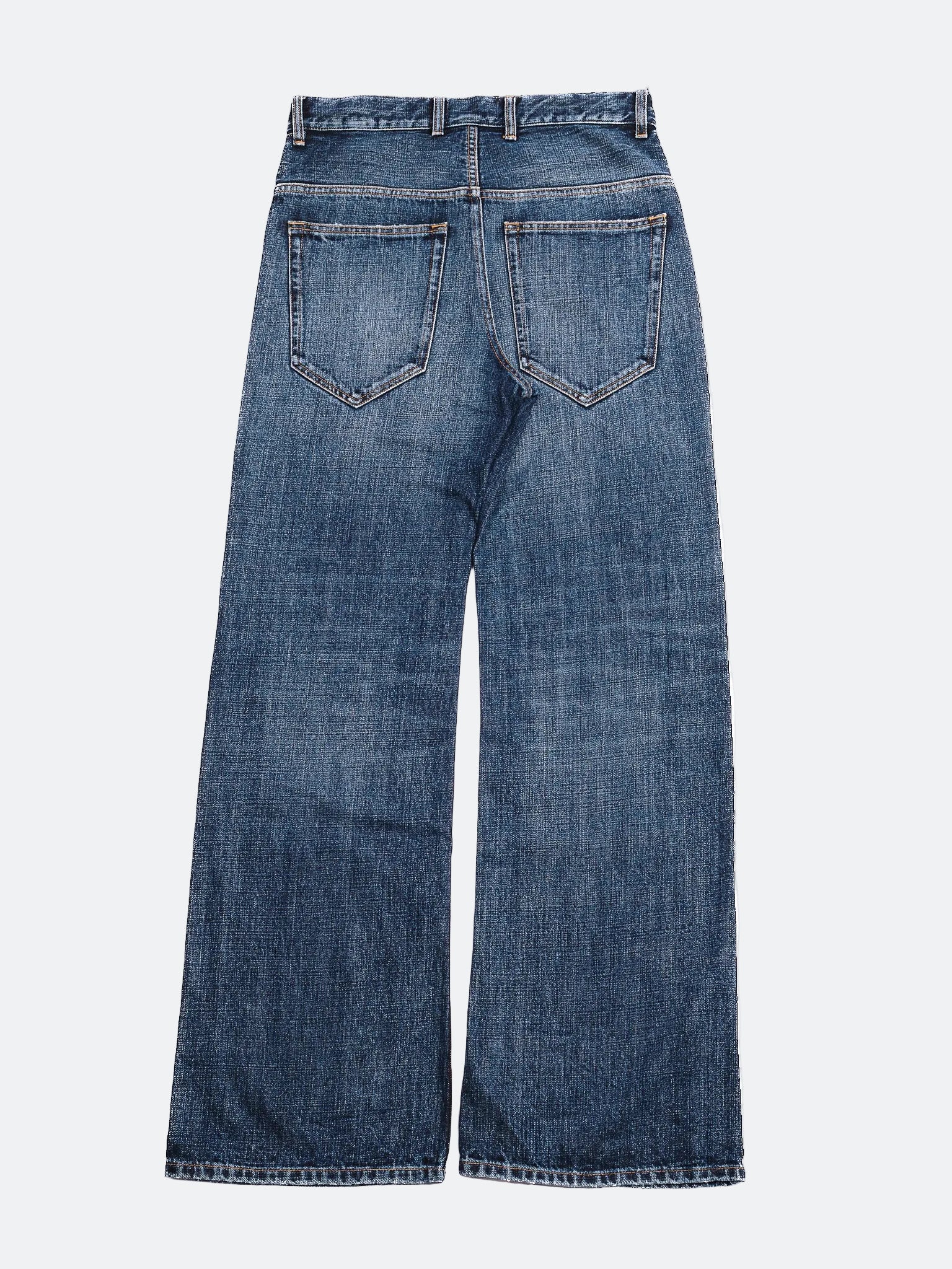 JAPANESE SLUB WASHED INDIGO HEAVY DENIM - BOOTCUT