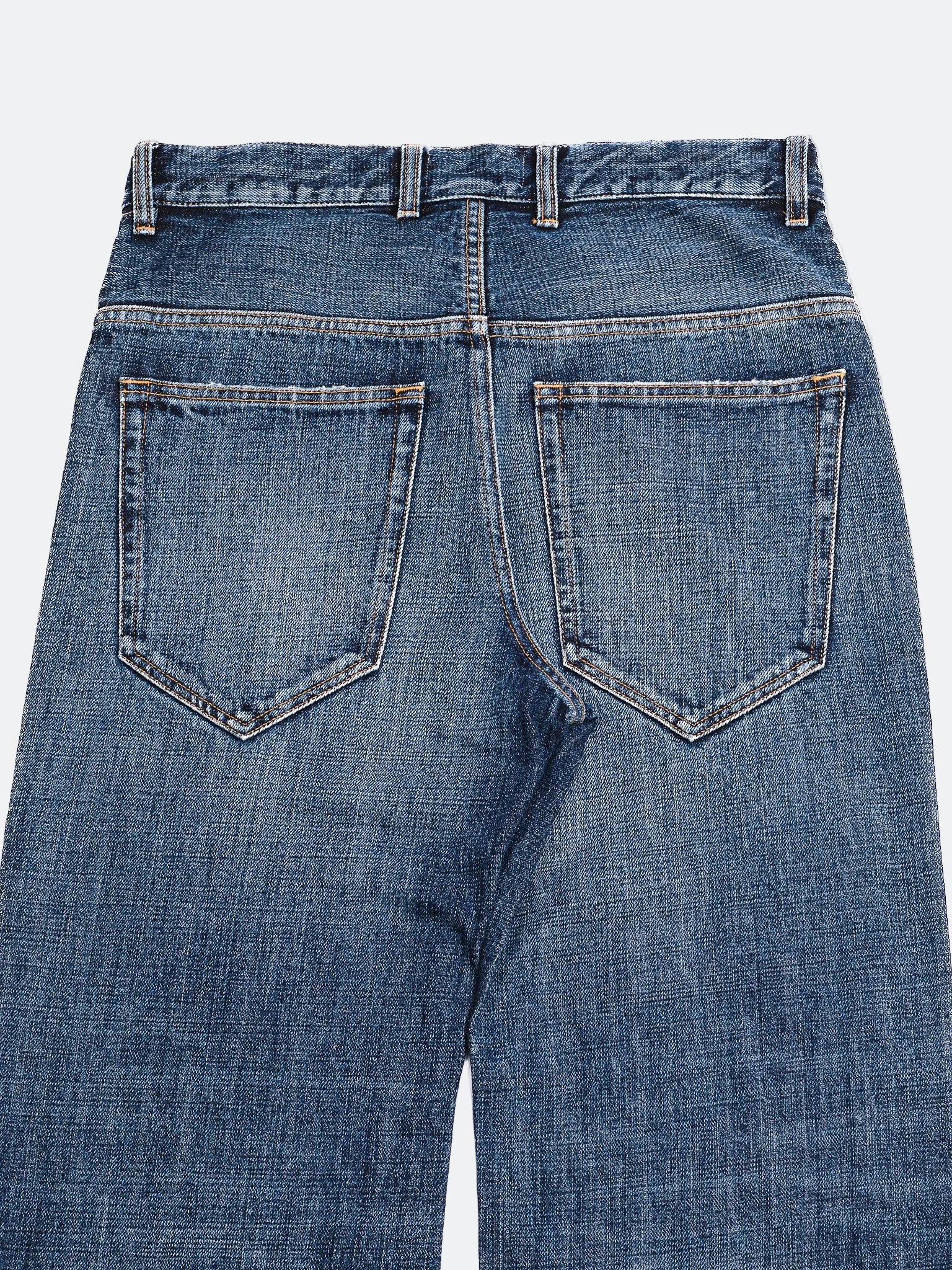 JAPANESE SLUB WASHED INDIGO HEAVY DENIM - BOOTCUT