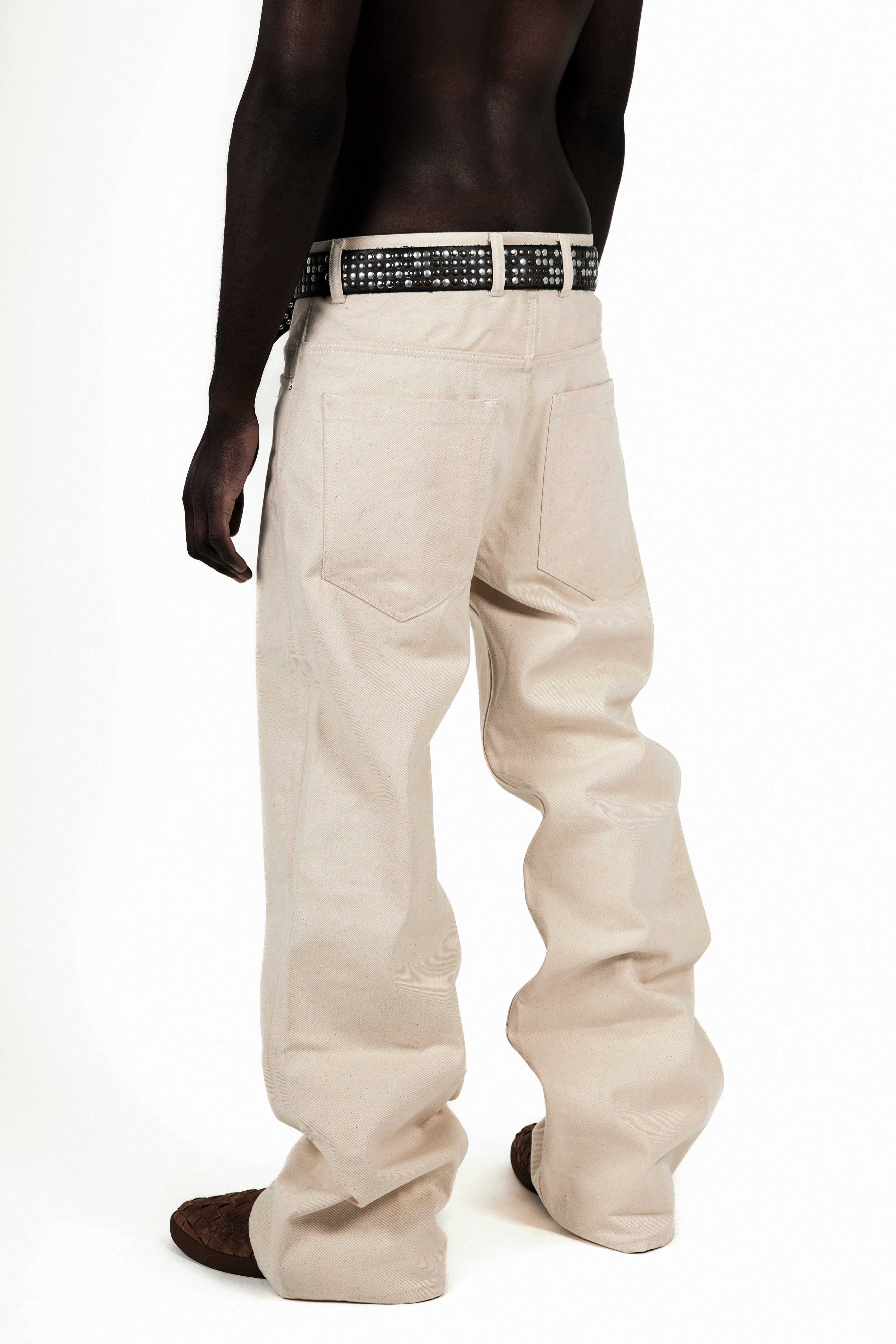 14oz Raw Ecru Heavy Denim - Bootcut